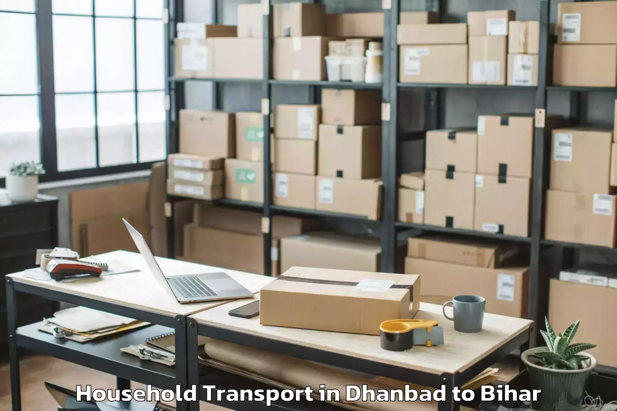 Book Dhanbad to Dhamdaha Household Transport Online